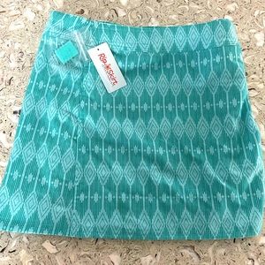 RipSkirt Hawaii Classic-  Teal and White Print- Size XS